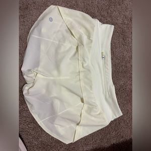 lululemon yellow workout shorts